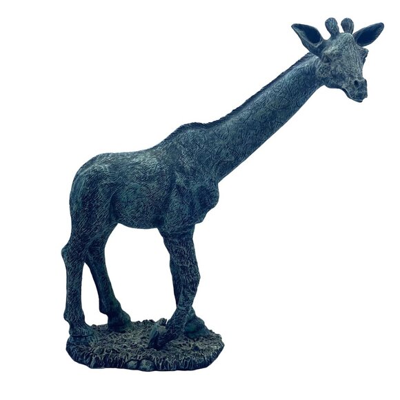 Vtg Giraffe Statue Oxford Products 10" Green Home Office Decor Intricate Details - Picture 1 of 7